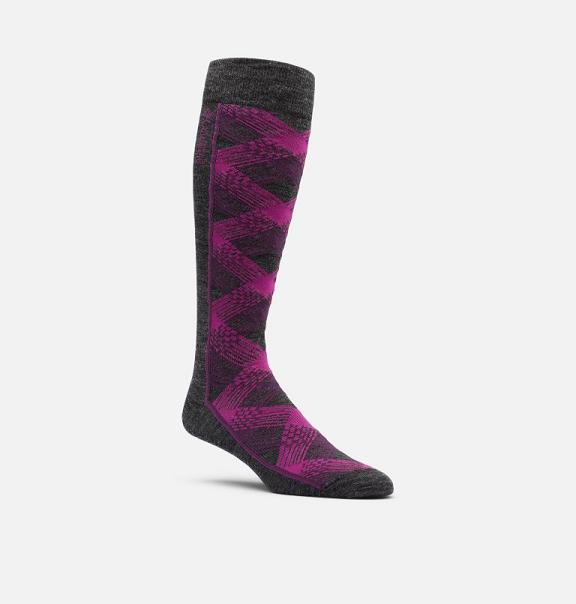 Columbia PFG Socks Men Grey Purple USA (US2250573)